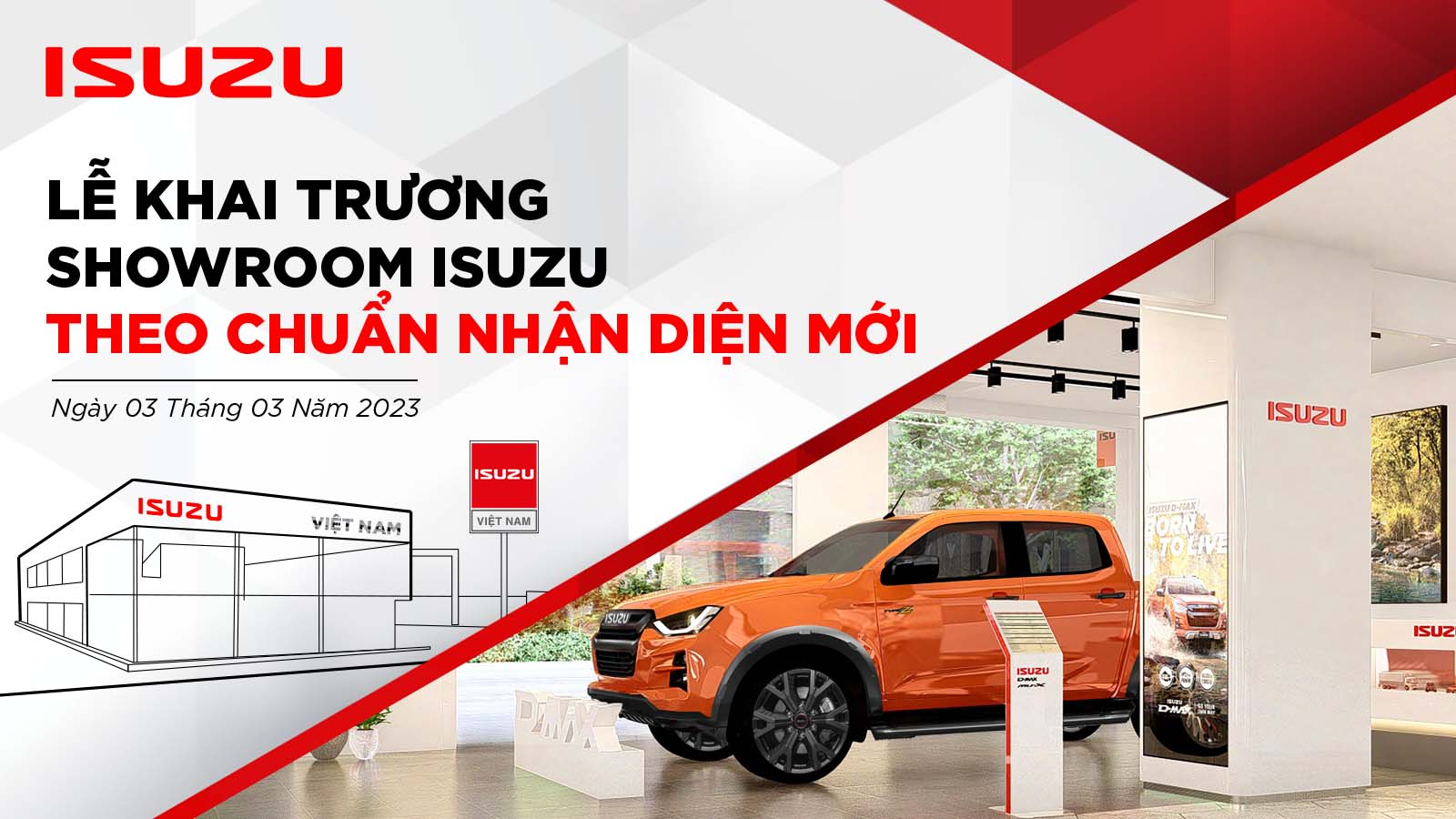 Màu sắc và hình ảnh nhận diện thương hiệu mới xe Isuzu